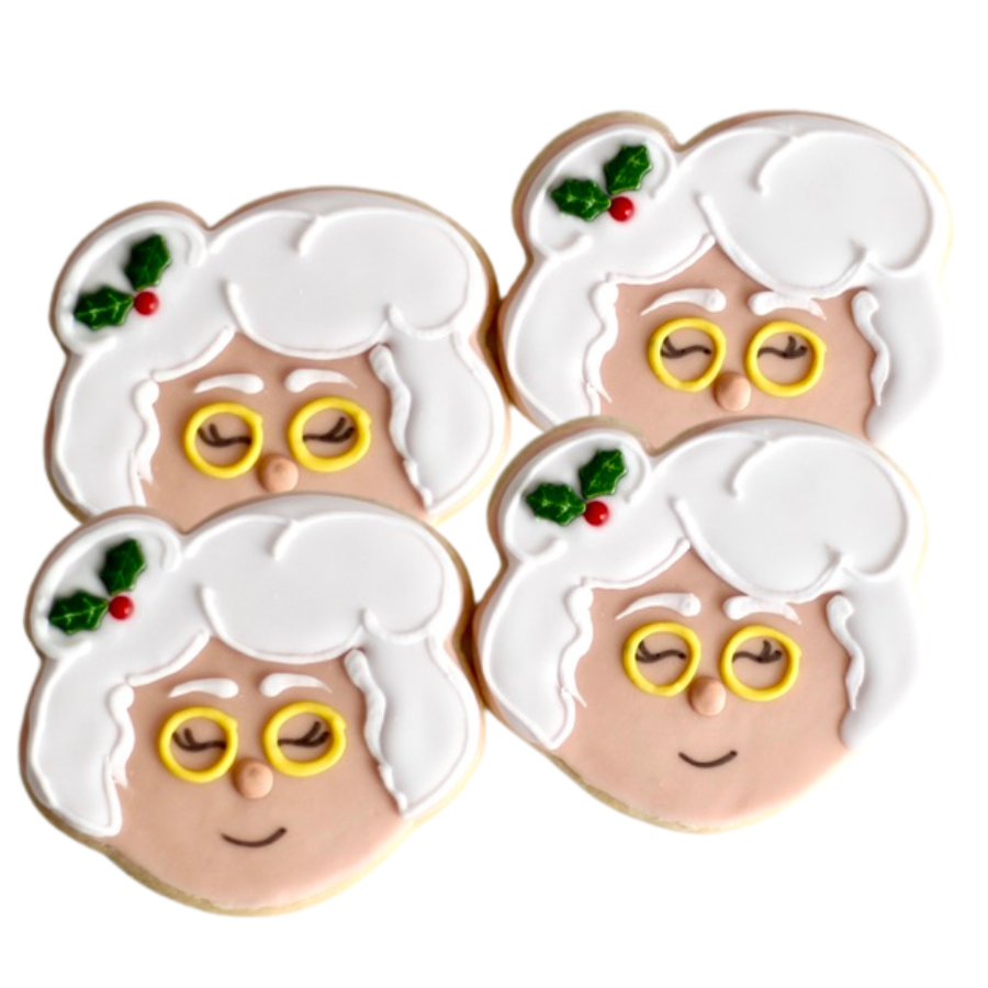 Mrs. Clause Head Cookies