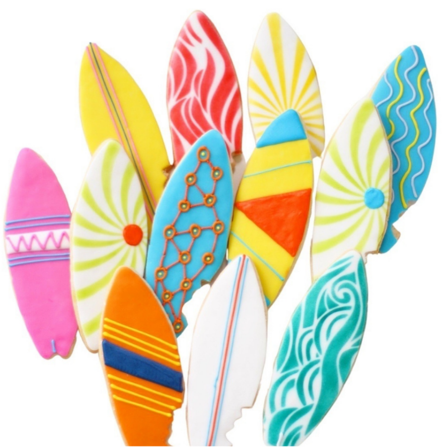 Surfboard Cookies