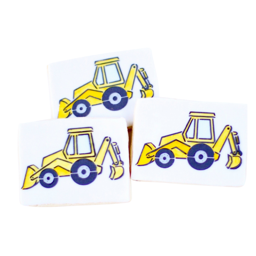 Watercolor Utility Vehicle Cookies
