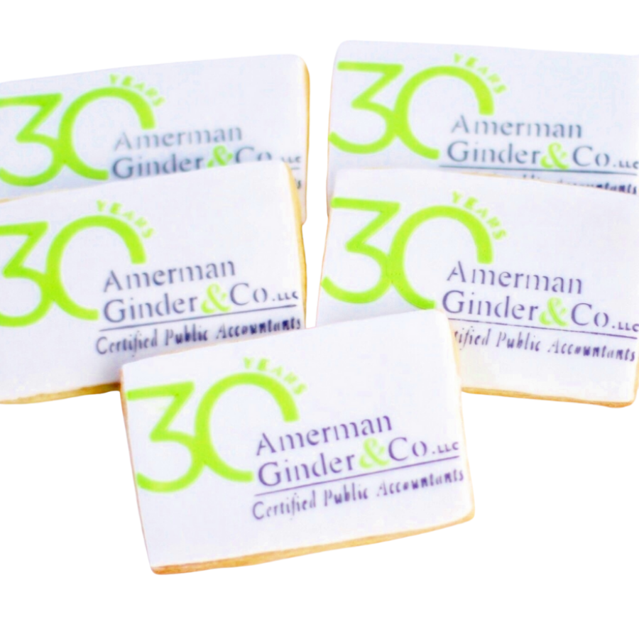Business Logo Printed Cookies