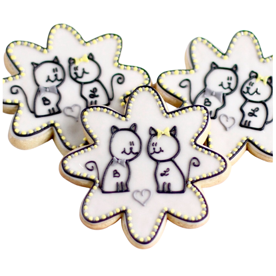 Cat Wedding Cookies