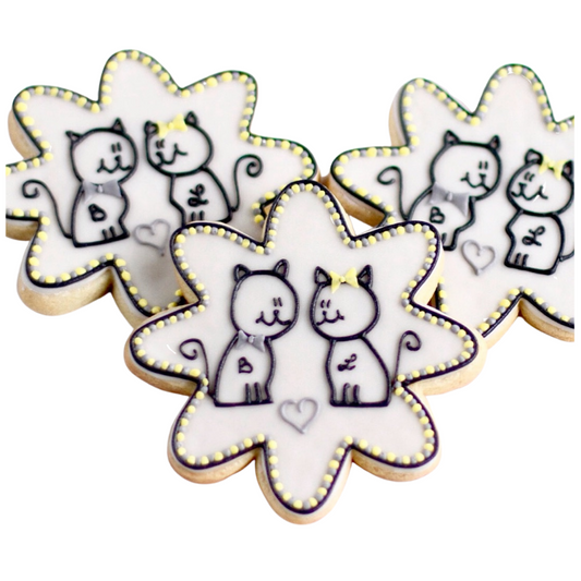 Cat Wedding Cookies