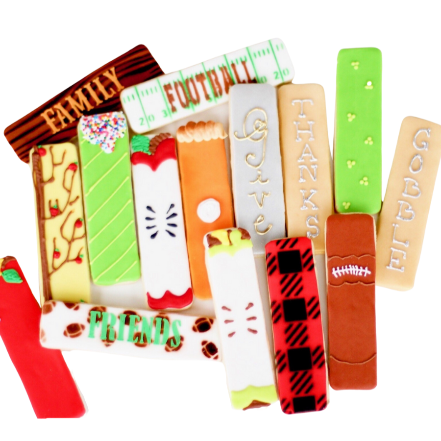 18 Pc. Thanksgiving Fall Cookie Stick Boxed Gift Set