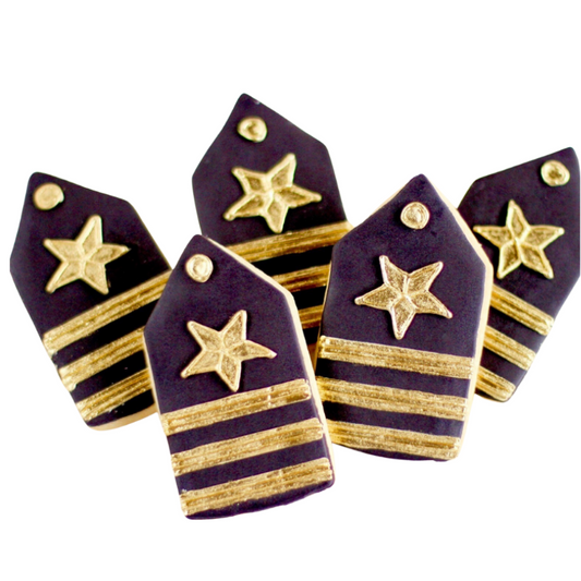 Navy Officer Boards Cookies