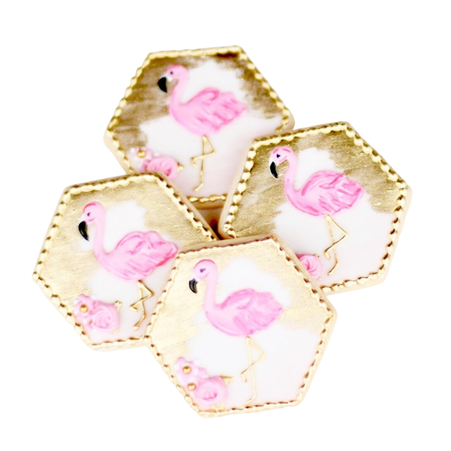 Pink Flamingo Cookies