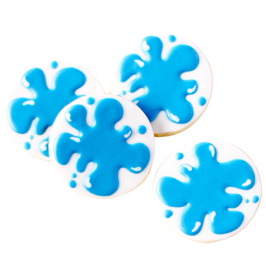 Water Splat Cookies