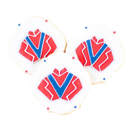 Horse Jockey Silk Cookies