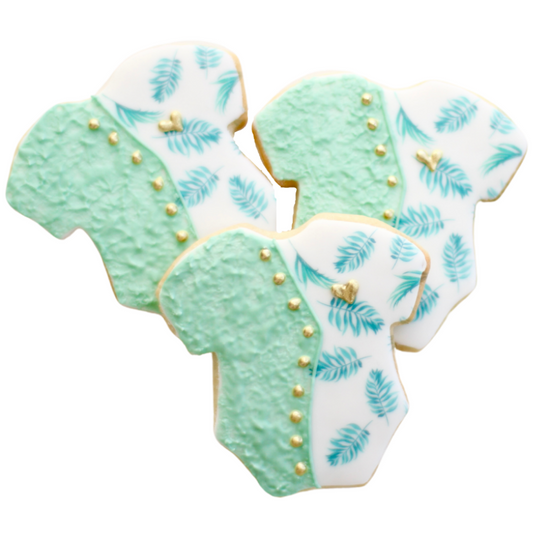 Safari Palm Onesie Cookies