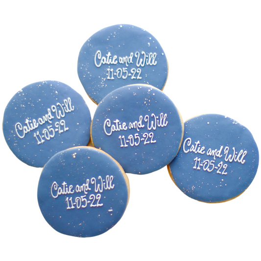 Wedding Name and Date Cookies