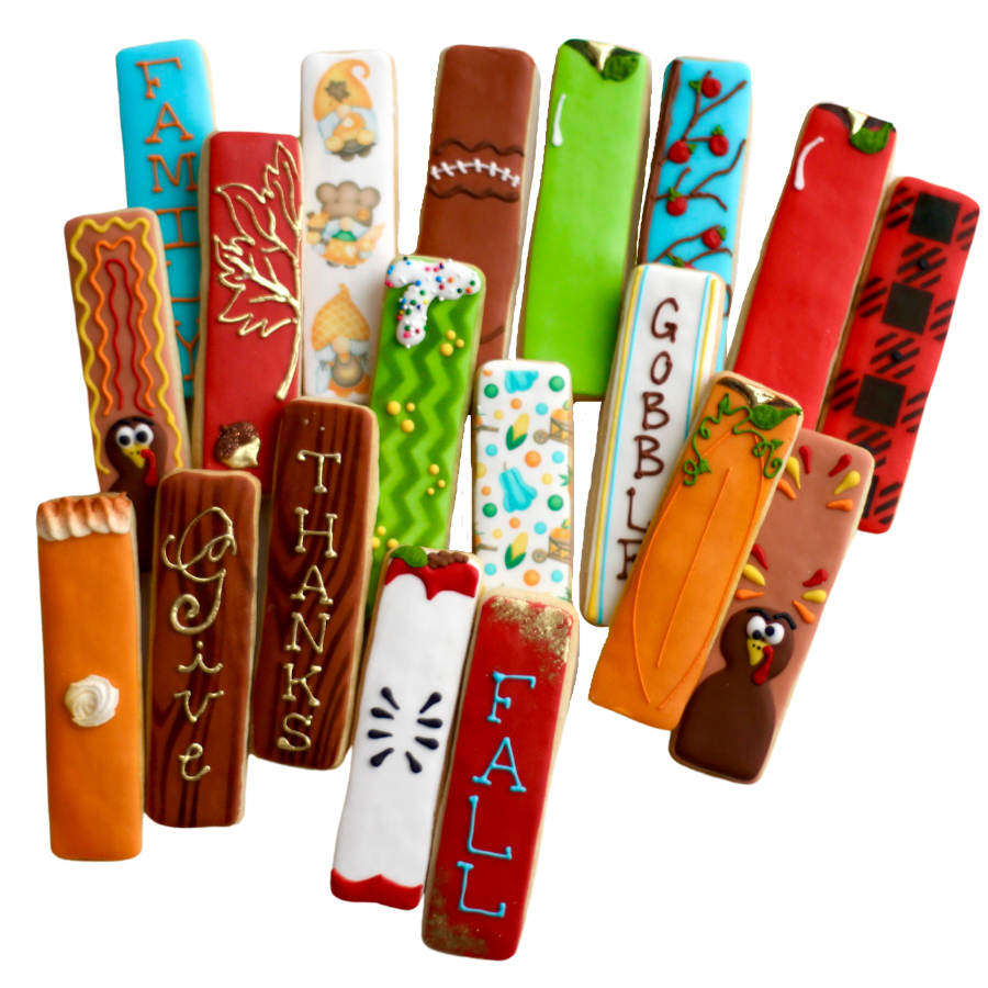 18 Pc. Thanksgiving Fall Cookie Stick Boxed Gift Set