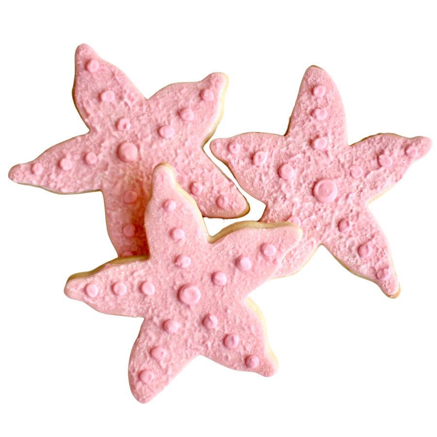 Textured Starfish Cookies