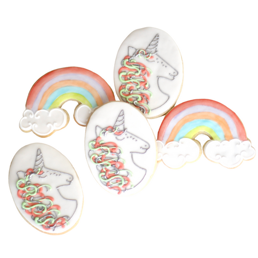 Rainbow Unicorn Cookie Set