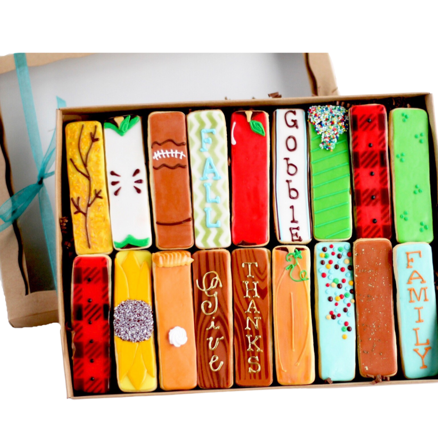 18 Pc. Thanksgiving Fall Cookie Stick Boxed Gift Set