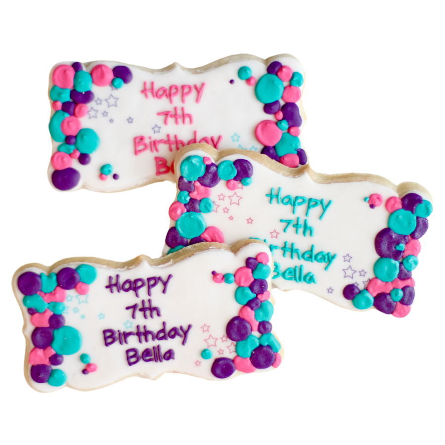 Message Plaque Cookies