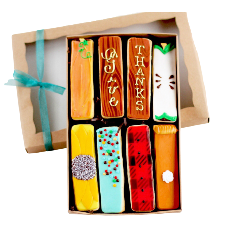 18 Pc. Thanksgiving Fall Cookie Stick Boxed Gift Set