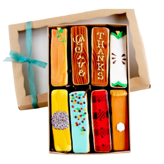 8 Pc. Thanksgiving Cookie Stick Boxed Gift Set