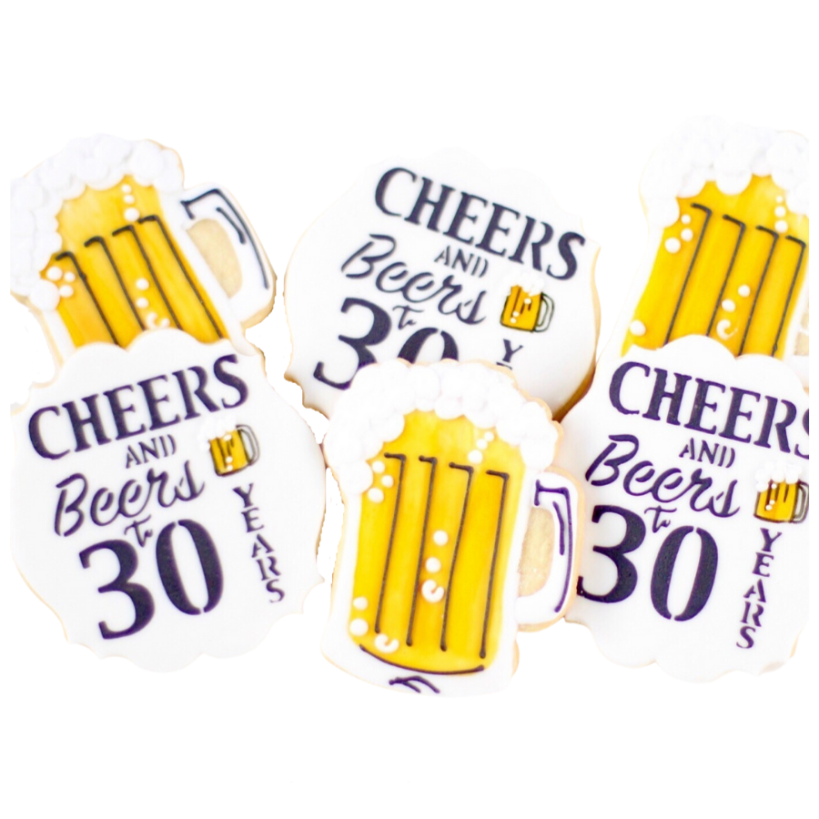 Cheers and Beers Birthday Cookie Set