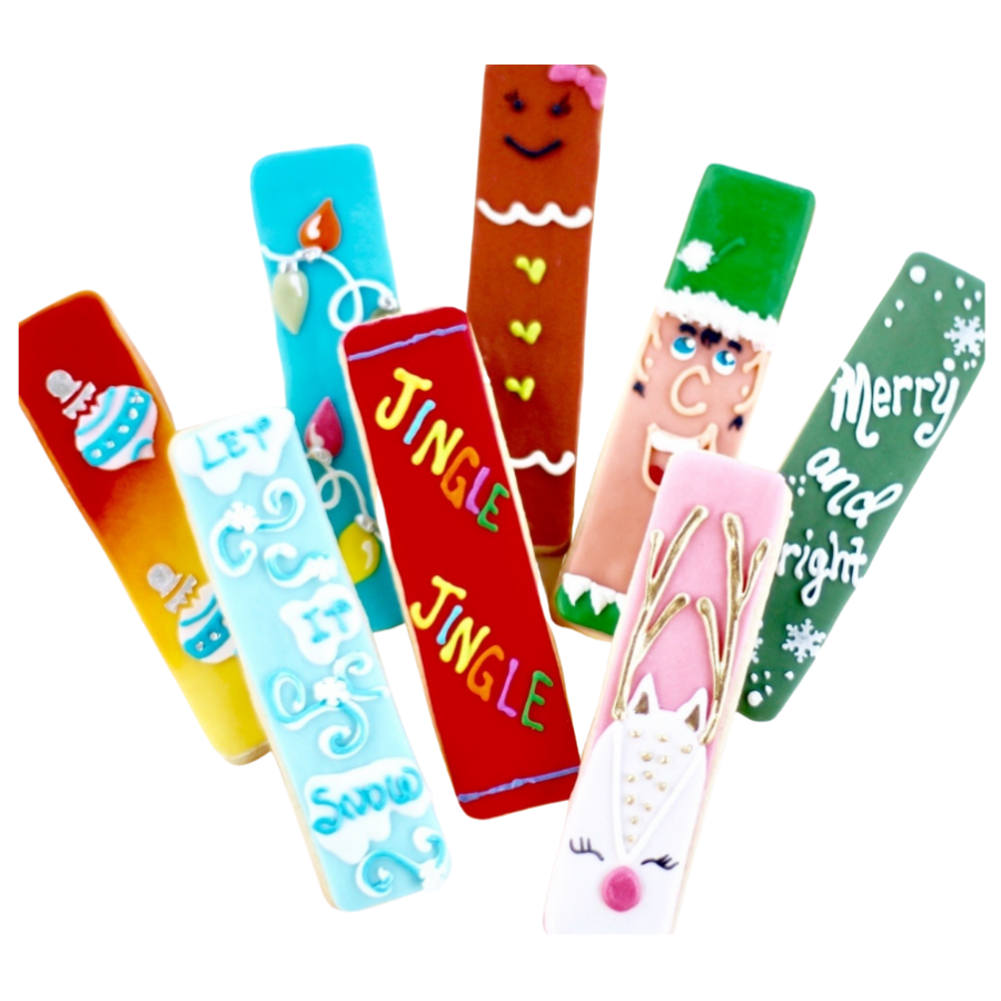 8 Pc. Christmas Cookie Stick Gift Box Set