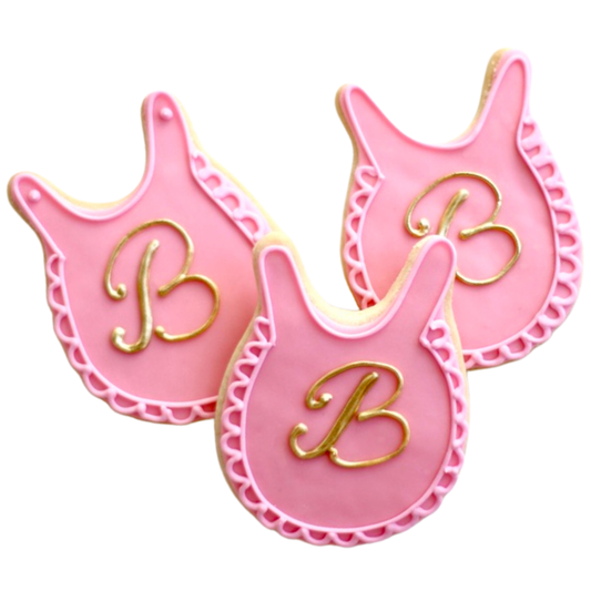 Customized Baby Bib Cookies