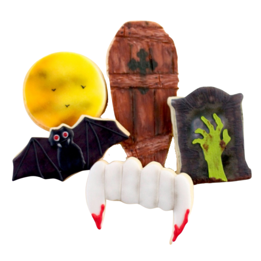 Creepy Midnight Halloween Cookie Set