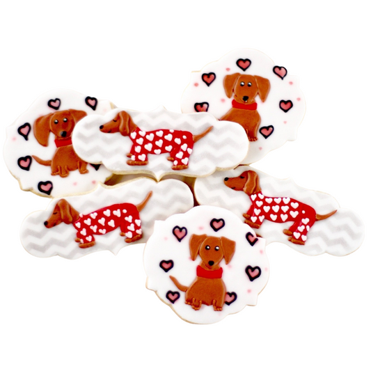 Dachshund Puppy Cookie Set