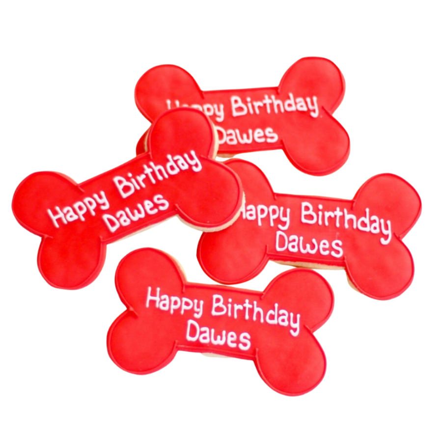 Personalized Dog Bone Cookies