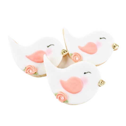 Floral Bird Cookies