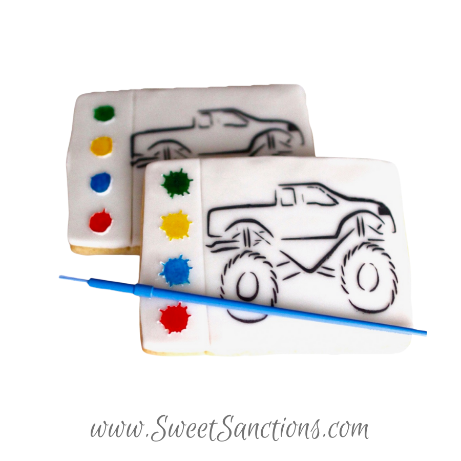 Boy Paint Your Own Cookies