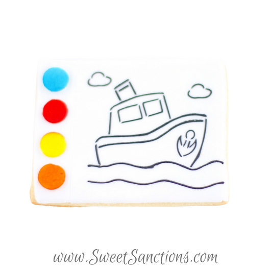 Boy Paint Your Own Cookies