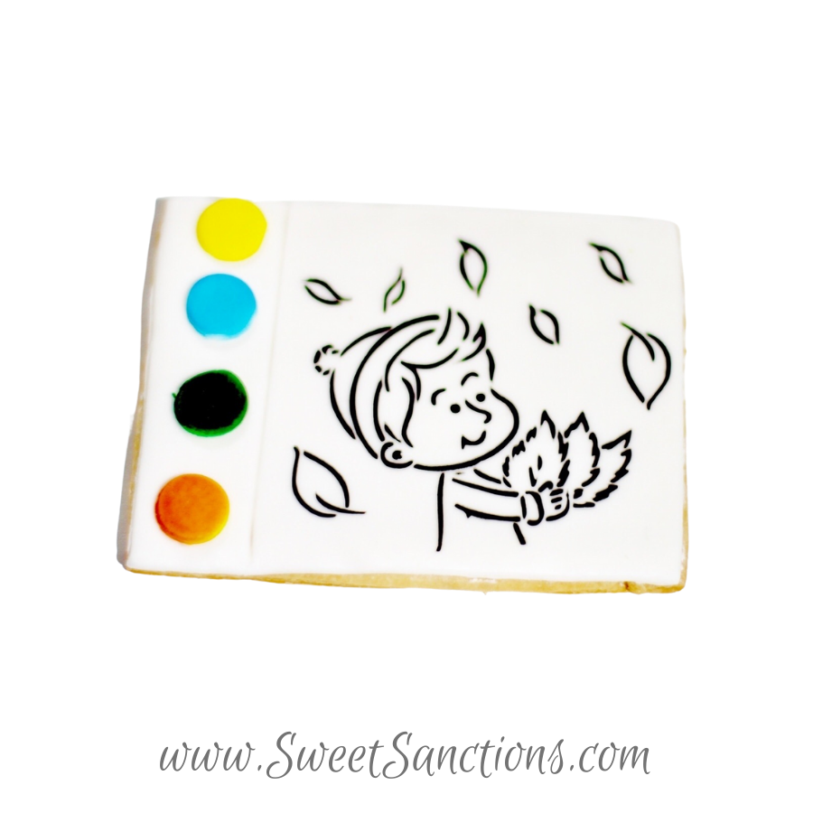 Boy Paint Your Own Cookies