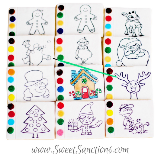 Christmas Paint Your Own Cookies