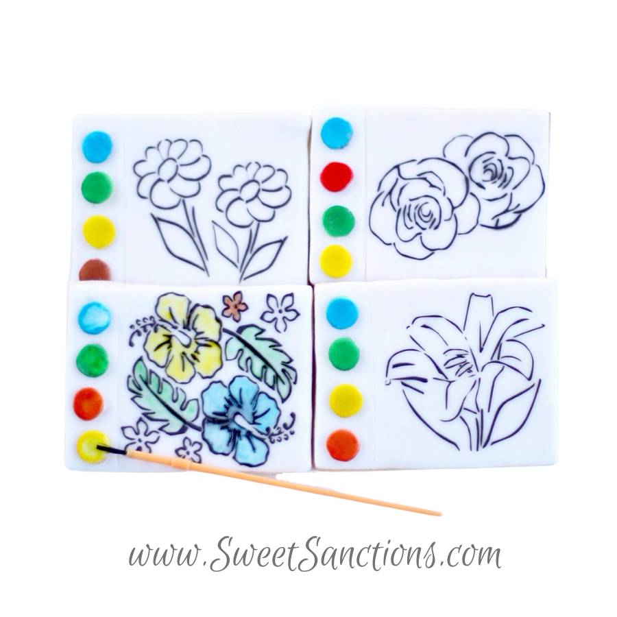 Flower Paint Your Own Cookies