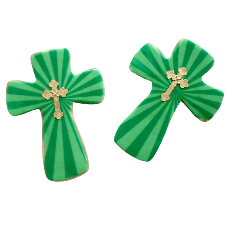 Sunburst Cross Cookies