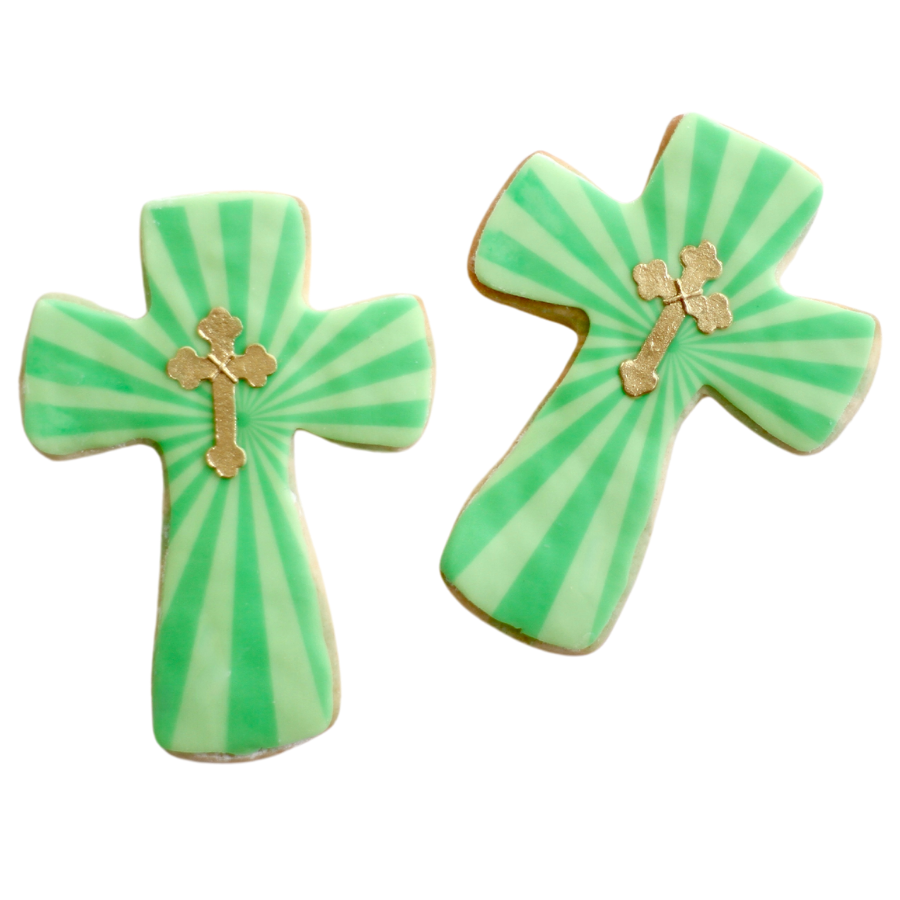 Sunburst Cross Cookies