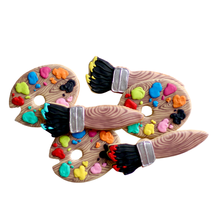 Artist Paint Palette Cookie Set