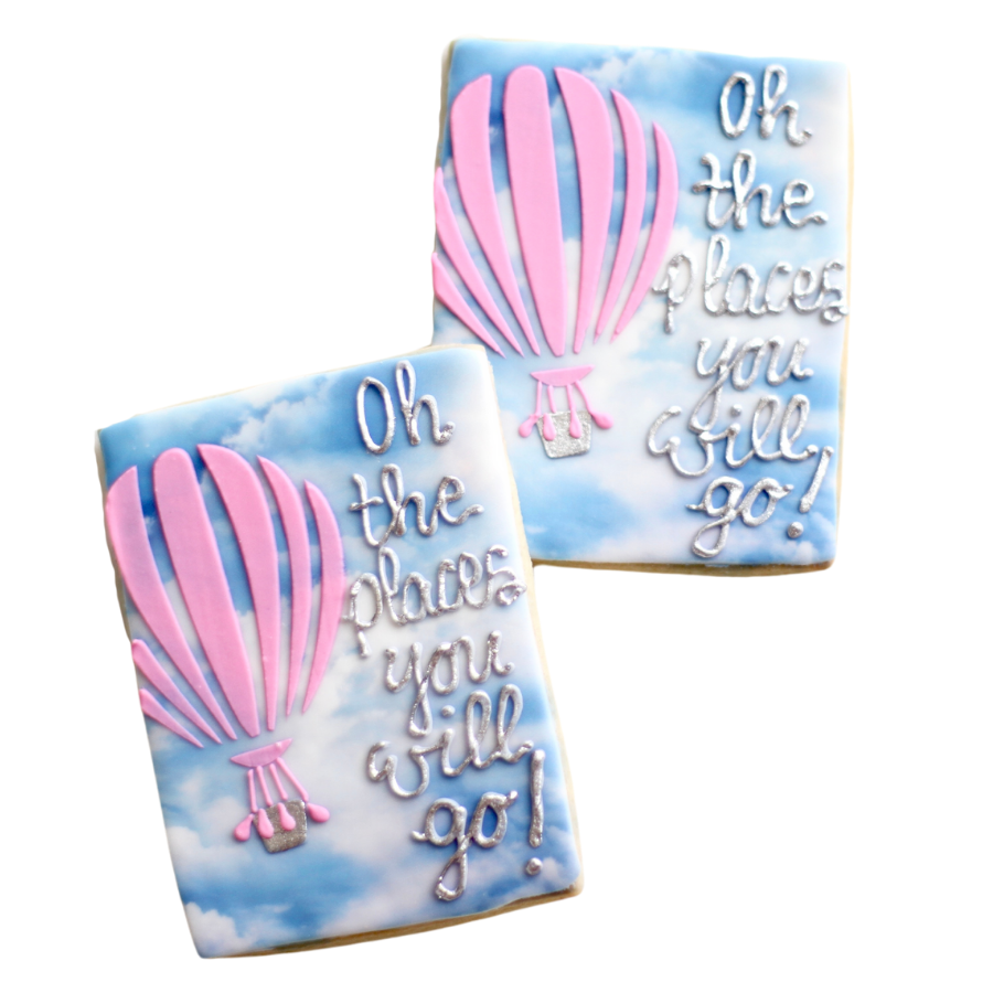 Oh The Places You Will Go Balloon Cookies
