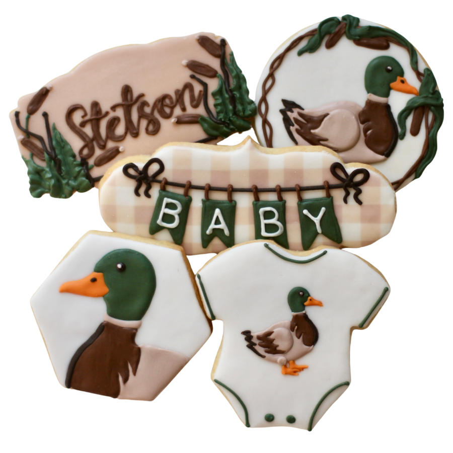 Mallard Duck Baby Cookie Set