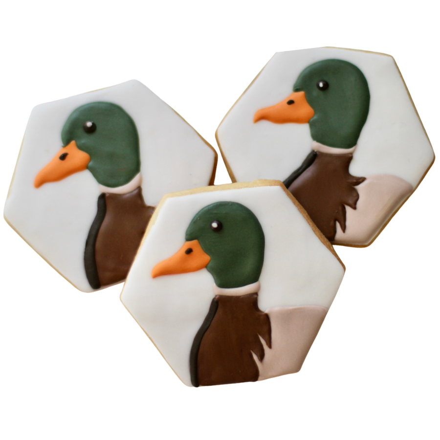 Mallard Duck Profile Cookies