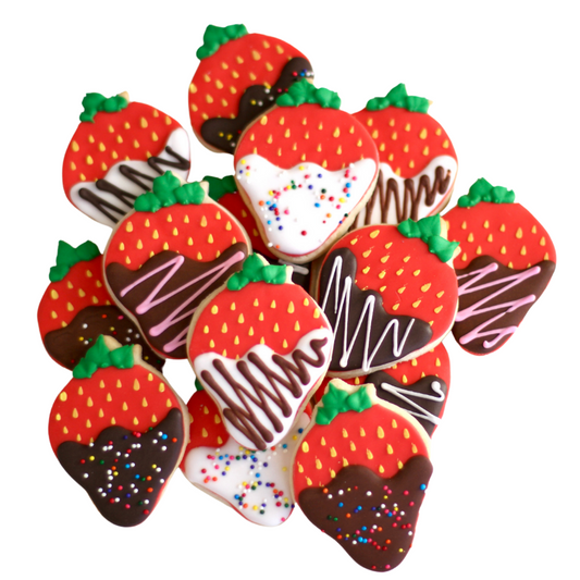 Chocolate Covered Strawberry Cookie Gift Box Set