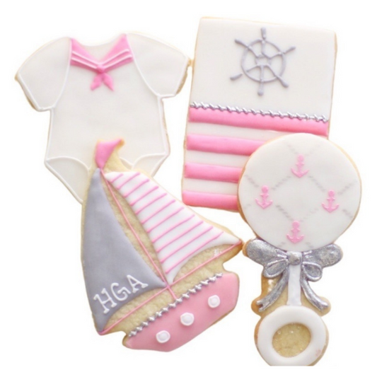 Nautical Baby Cookie Set