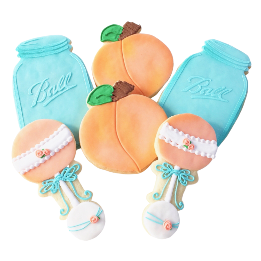 Peach Baby Cookie Set