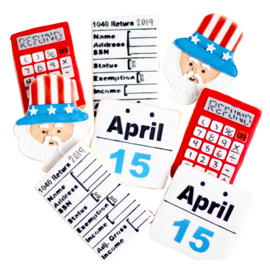 Uncle Sam Tax Cookie Set