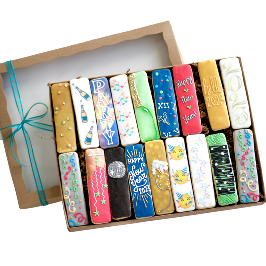 8 Pc. New Year Cookie Stick Gift Box Set