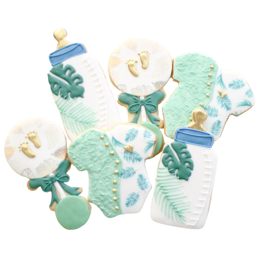 Simple Safari Baby Cookie Set