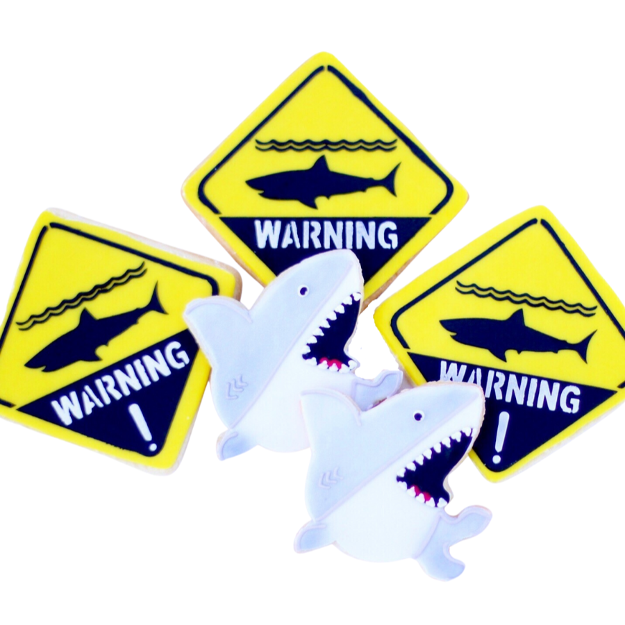 Shark Warning Cookie Set