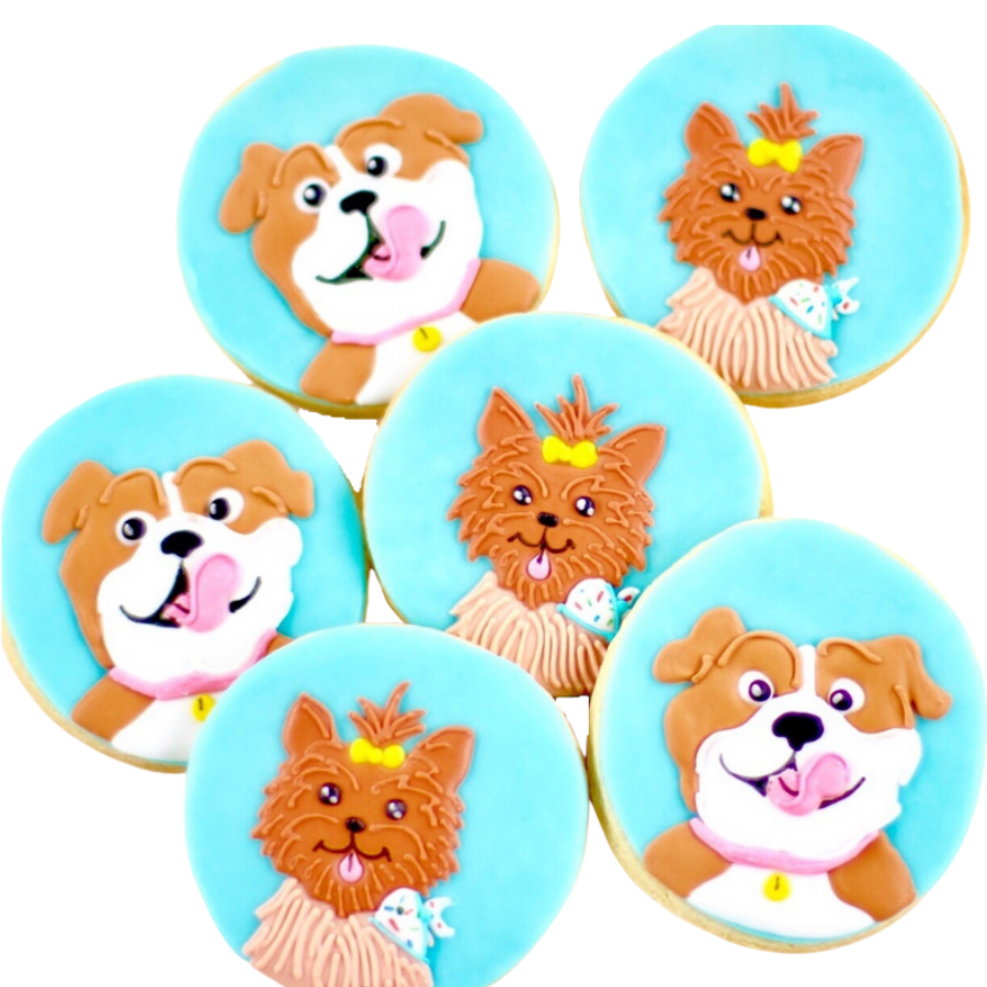 Dog Faces Cookies