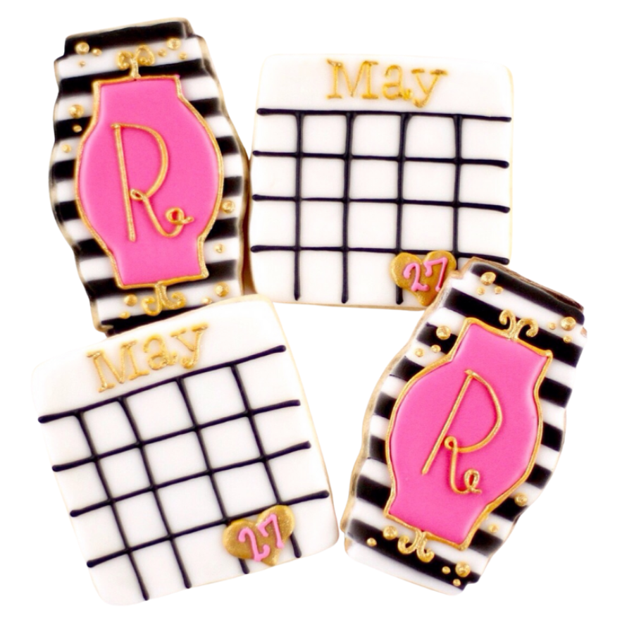 MonoGrammed Save the Date Cookie Set