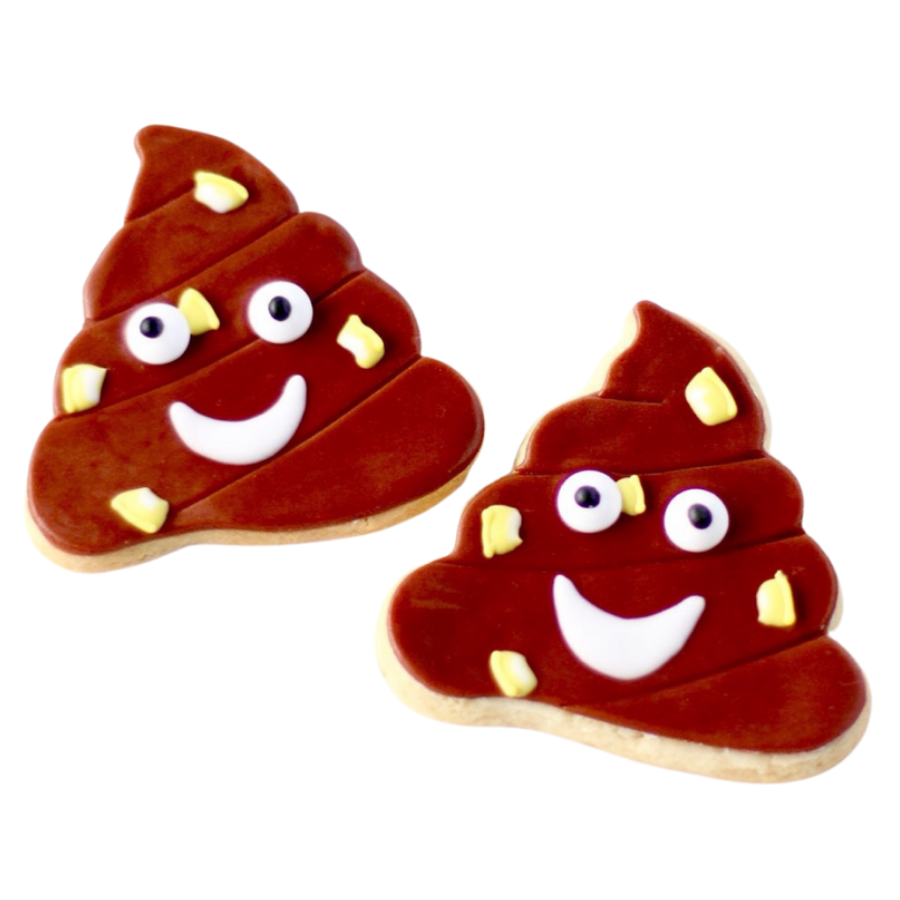 Poop Emoji Cookies
