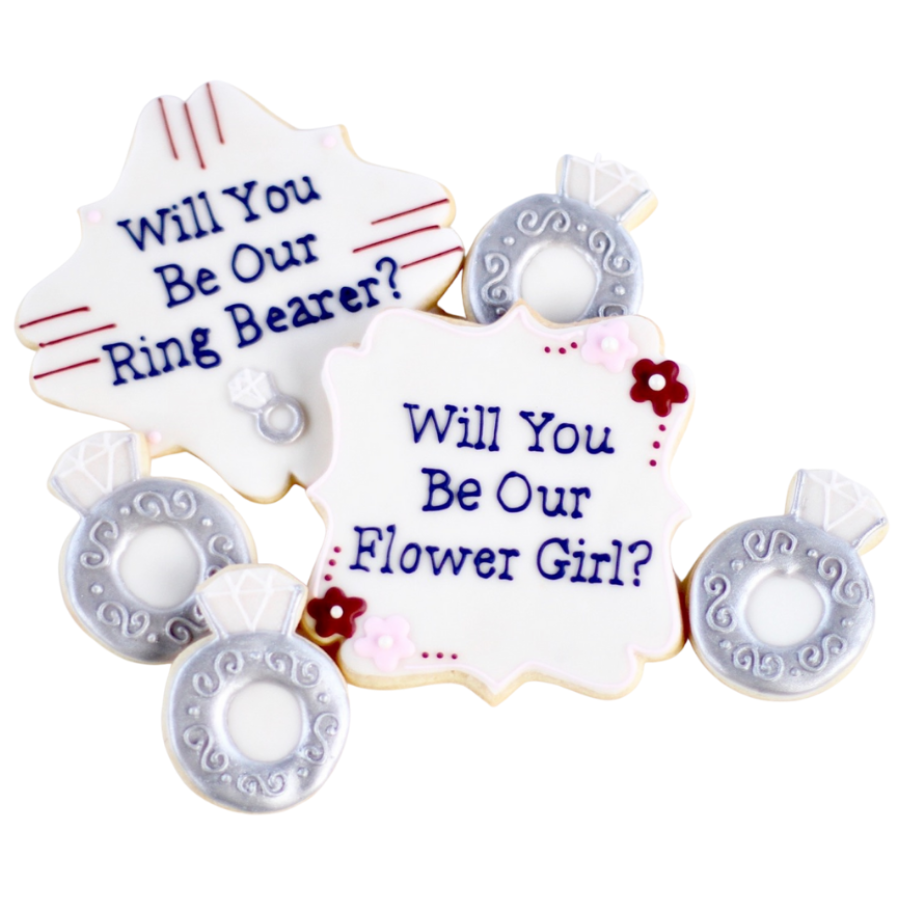 Ring Bearer and Flower Girl Cookie Set