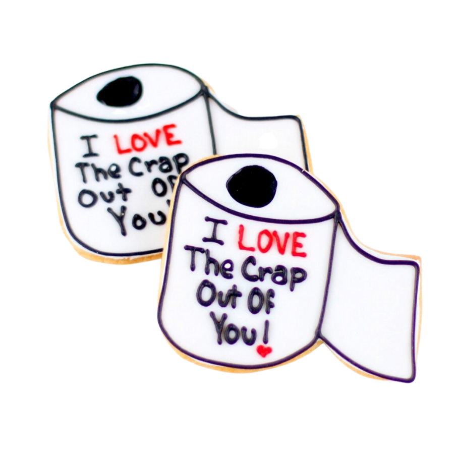 Toilet Paper Message Cookies